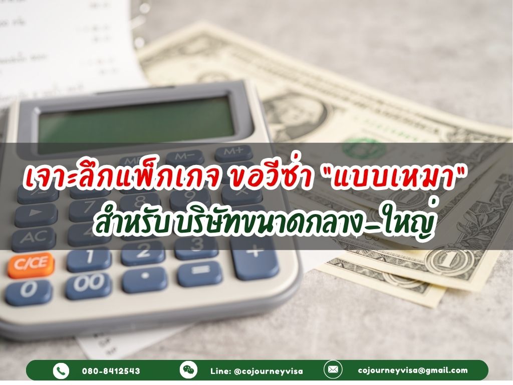เจาะลึกแพ็กเกจขอวีซ่าแบบเหมาเหมาะกับบริษัทขนาดกลาง-ใหญ่