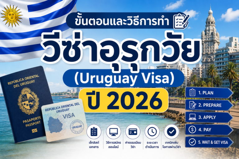ขั้นตอนและวิธีการทำวีซ่าอุรุกวัย (Uruguay Visa) ปี 2026