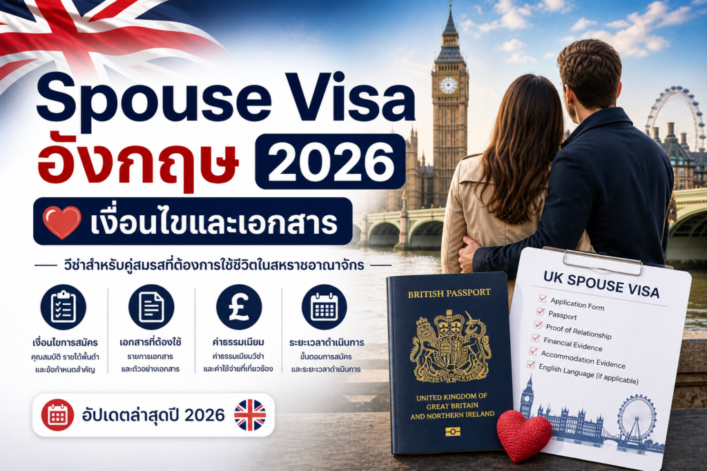 Spouse Visa อังกฤษ 2026: เงื่อนไขและเอกสาร