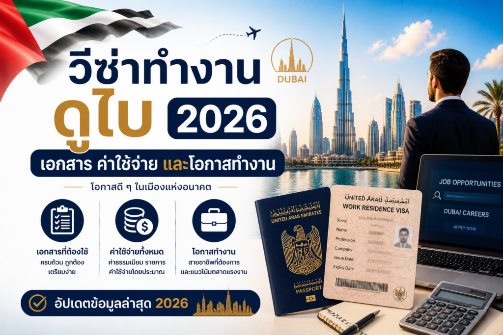 วีซ่าทำงานดูไบ 2026: เอกสาร ค่าใช้จ่าย และโอกาสทำงาน