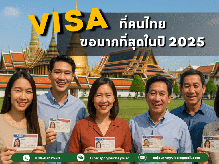 วีซ่าที่คนไทยขอมากที่สุดในปี 2025