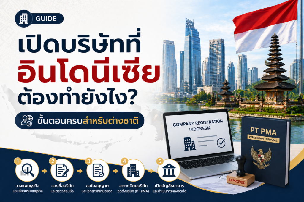 เปิดบริษัทที่อินโดนีเซียต้องทำยังไง? ขั้นตอนครบสำหรับต่างชาติ