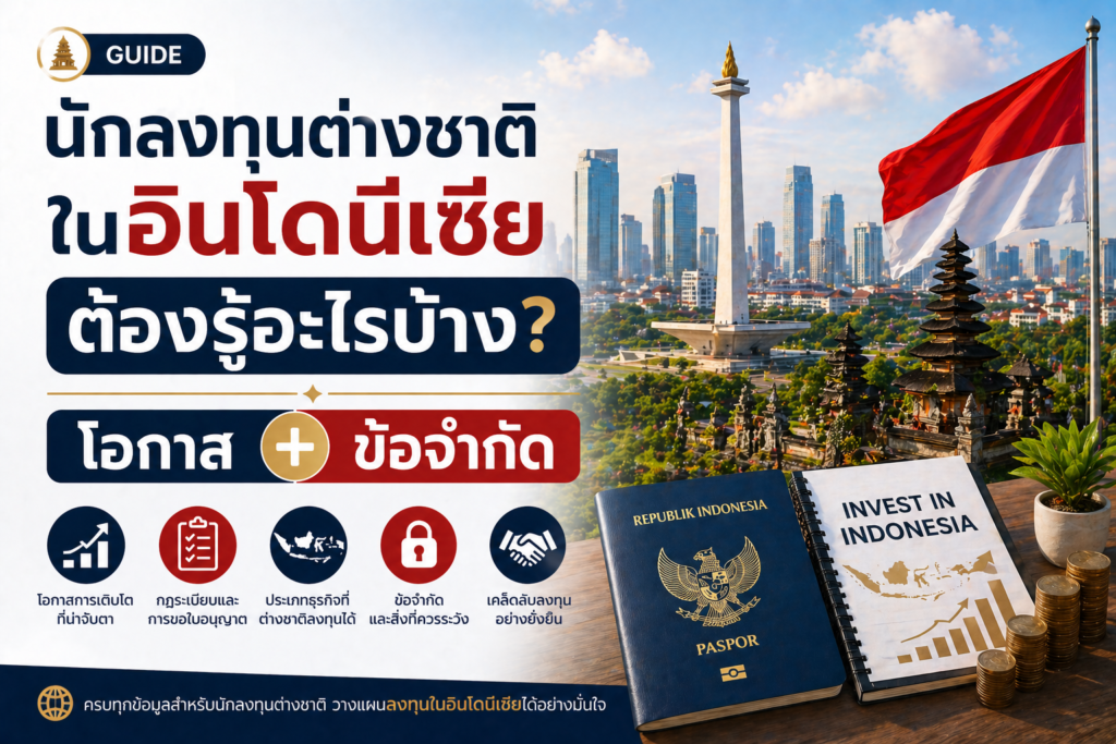 นักลงทุนต่างชาติในอินโดนีเซียต้องรู้อะไรบ้าง? โอกาส + ข้อจำกัด