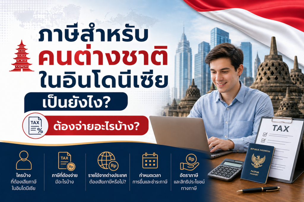 ภาษีสำหรับคนต่างชาติในอินโดนีเซียเป็นยังไง? ต้องจ่ายอะไรบ้าง