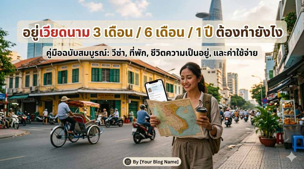 อยู่เวียดนาม 3 เดือน / 6 เดือน / 1 ปี ต้องทำยังไง