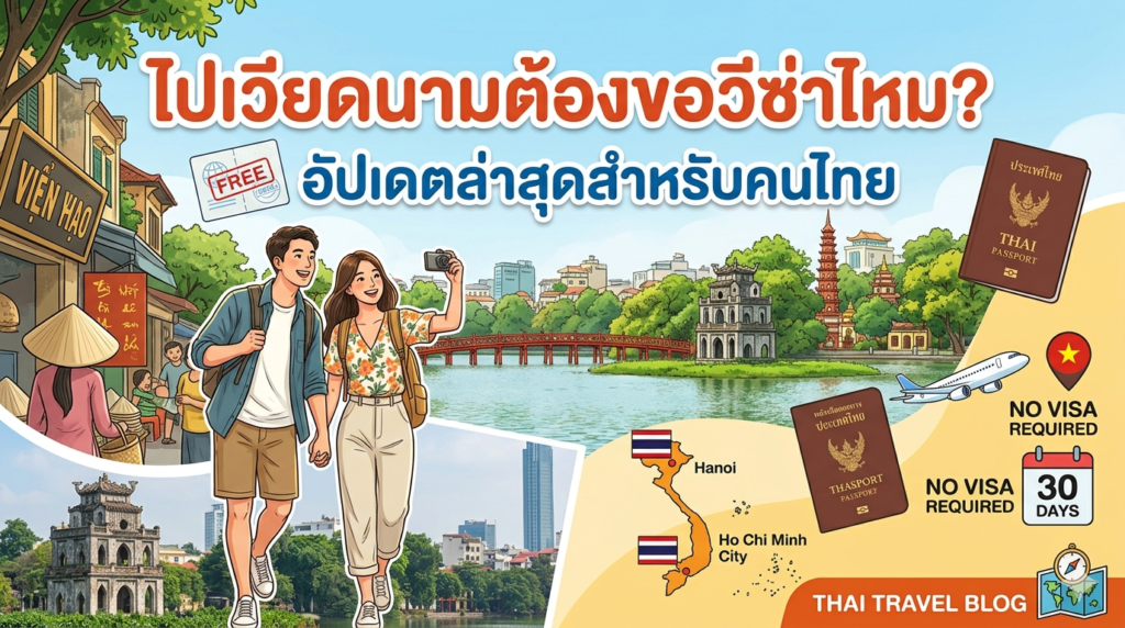 ไปเวียดนามต้องขอวีซ่าไหม? อัปเดตล่าสุดสำหรับคนไทย