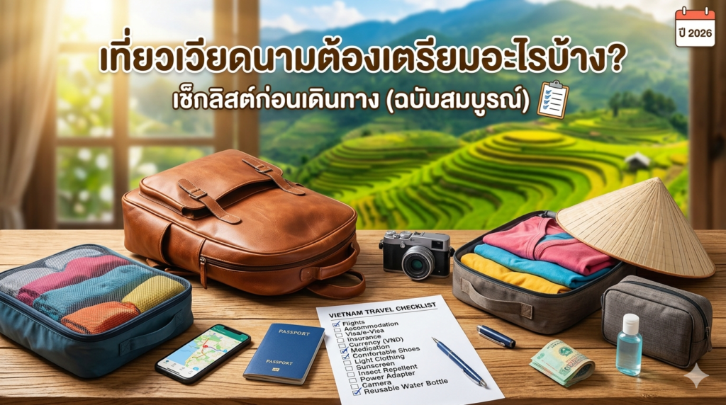เที่ยวเวียดนามต้องเตรียมอะไรบ้าง? เช็กลิสต์ก่อนเดินทาง