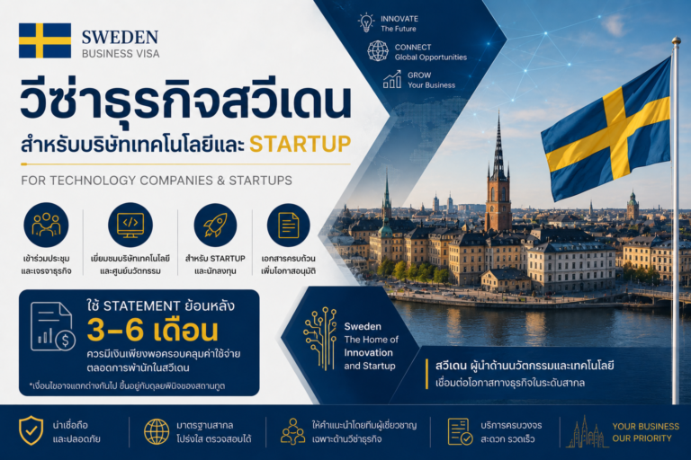วีซ่าธุรกิจสวีเดน สำหรับบริษัทเทคโนโลยีและ Startup