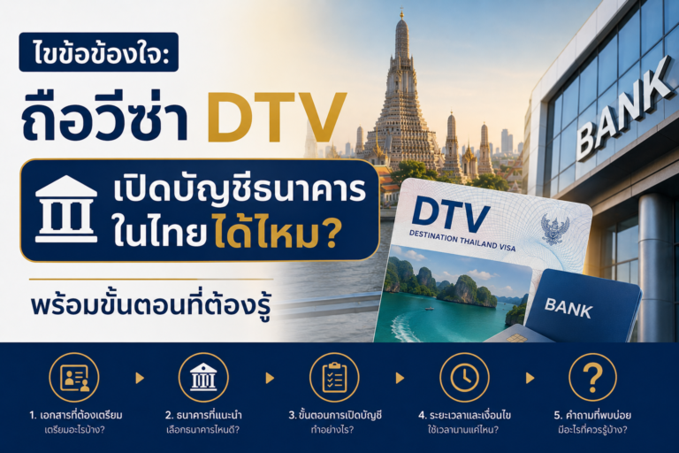 ไขข้อข้องใจ: ถือวีซ่า DTV เปิดบัญชีธนาคารในไทยได้ไหม? พร้อมขั้นตอนที่ต้องรู้