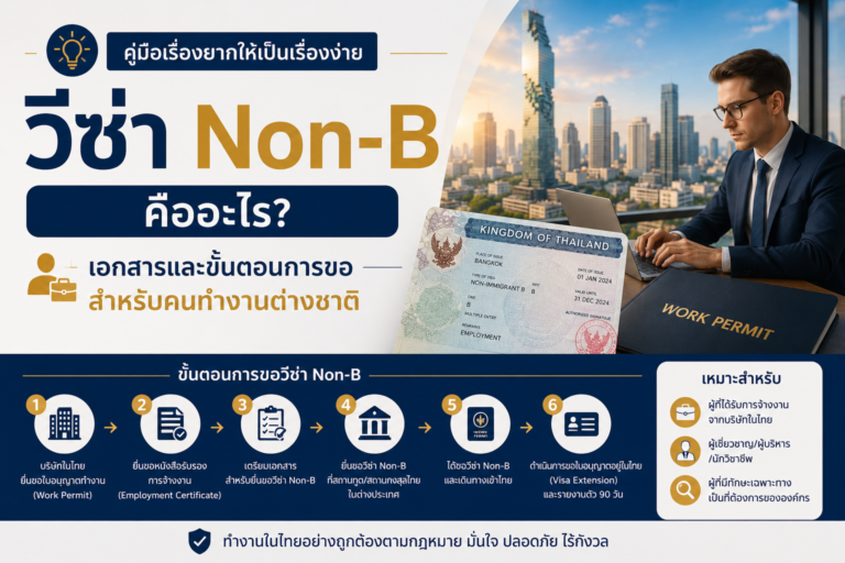 คู่มือเรื่องยากให้เป็นเรื่องง่าย: วีซ่า Non-B คืออะไร? เอกสารและขั้นตอนการขอสําหรับคนทำงานต่างชาติ