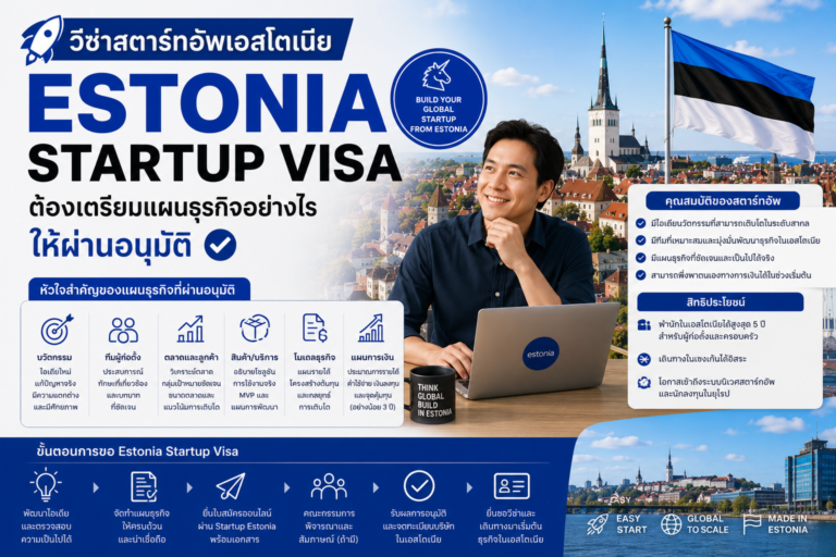 วีซ่าสตาร์ทอัพเอสโตเนีย Estonia Startup Visa ต้องเตรียมแผนธุรกิจอย่างไรให้ผ่านอนุมัติ วีซ่าสตาร์ทอัพเอสโตเนีย Estonia Startup Visa ต้องเตรียมแผนธุรกิจอย่างไรให้ผ่านอนุมัติ