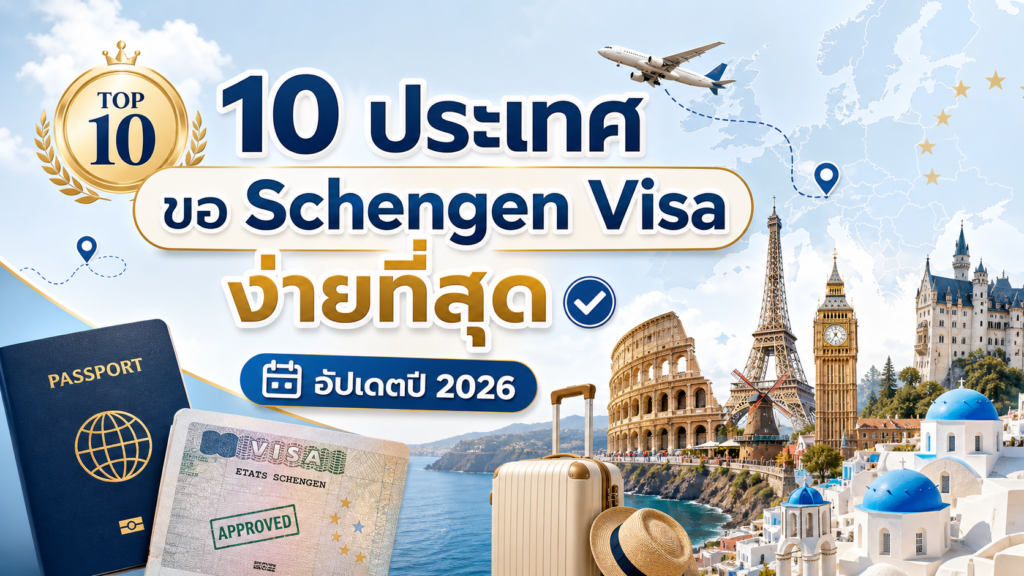 10 ประเทศขอ Schengen Visa ง่ายที่สุด อัปเดตปี 2026