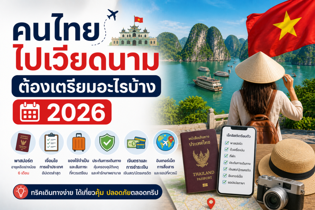 คนไทยไปเวียดนามต้องเตรียมอะไรบ้าง 2026