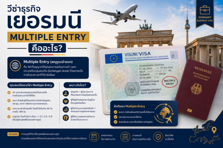 วีซ่าธุรกิจเยอรมนี Multiple Entry คืออะไร?