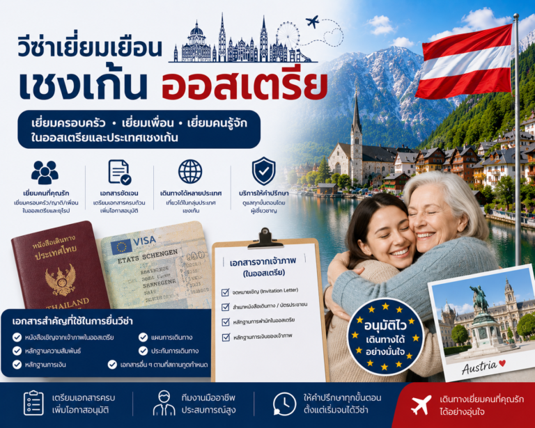 วีซ่าเยี่ยมเยือนเชงเก้นออสเตรีย วีซ่าเยี่ยมเยือนเชงเก้นออสเตรีย