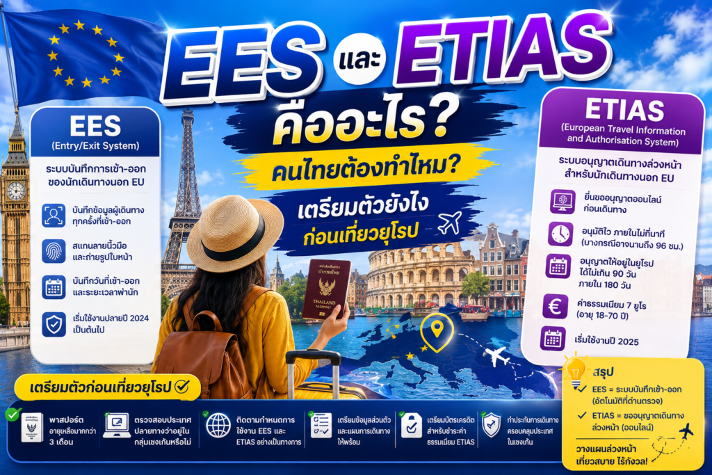 EES และ ETIAS คืออะไร? คนไทยต้องทำไหม เตรียมตัวยังไงก่อนเที่ยวยุโรป
