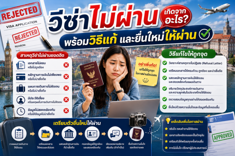 ประเภทวีซ่ามีอะไรบ้าง? ท่องเที่ยว นักเรียน ทำงาน ครอบครัว เลือกให้ถูก