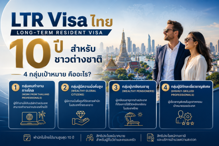 LTR Visa ไทย 10 ปี สำหรับชาวต่างชาติ 4 กลุ่มเป้าหมาย คืออะไร LTR Visa ไทย 10 ปี สำหรับชาวต่างชาติ 4 กลุ่มเป้าหมาย คืออะไร