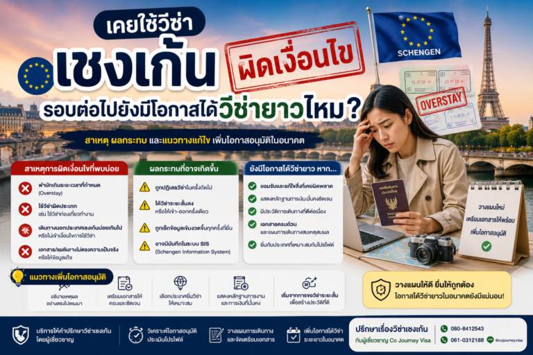 เคยใช้วีซ่าเชงเก้นผิดเงื่อนไข รอบต่อไปยังมีโอกาสได้วีซ่ายาวไหม