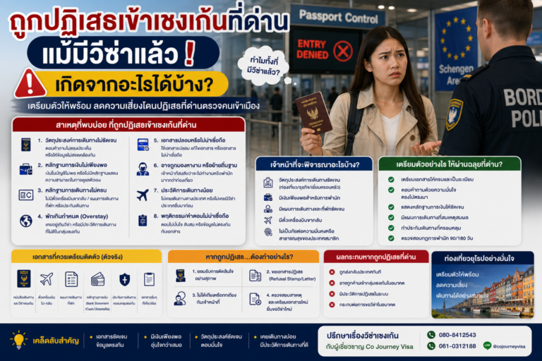 ถูกปฏิเสธเข้าเชงเก้นที่ด่าน แม้มีวีซ่าแล้ว เกิดจากอะไรได้บ้าง