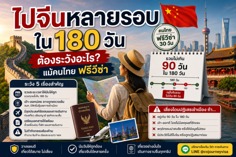 ไปจีนหลายรอบใน 180 วัน ต้องระวังอะไร แม้คนไทยฟรีวีซ่า ไปจีนหลายรอบใน 180 วัน ต้องระวังอะไร แม้คนไทยฟรีวีซ่า
