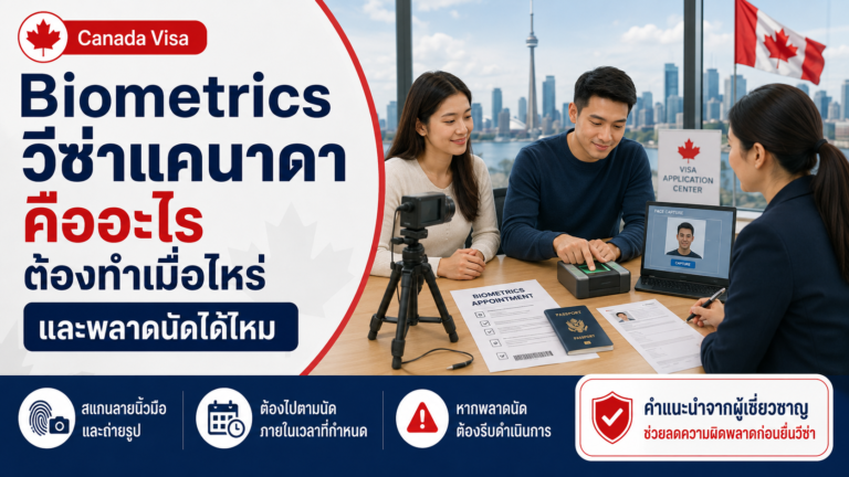 Biometrics วีซ่าแคนาดาคืออะไร ต้องทำเมื่อไหร่ และพลาดนัดได้ไหม Biometrics วีซ่าแคนาดาคืออะไร ต้องทำเมื่อไหร่ และพลาดนัดได้ไหม