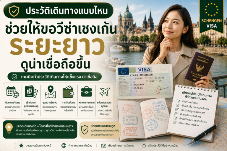 ประวัติเดินทางแบบไหนช่วยให้ขอวีซ่าเชงเก้นระยะยาวดูน่าเชื่อถือขึ้น