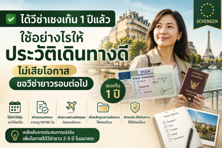 ได้วีซ่าเชงเก้น 1 ปีแล้ว ใช้อย่างไรให้ประวัติเดินทางดี ไม่เสียโอกาสขอวีซ่ายาวรอบต่อไป