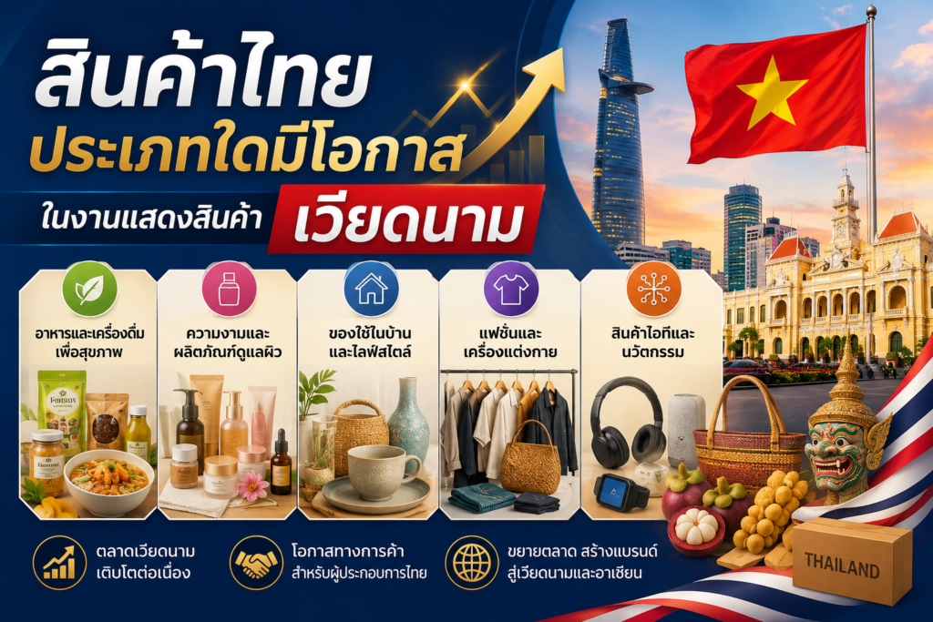 สินค้าไทยประเภทใดมีโอกาสในงานแสดงสินค้าเวียดนาม