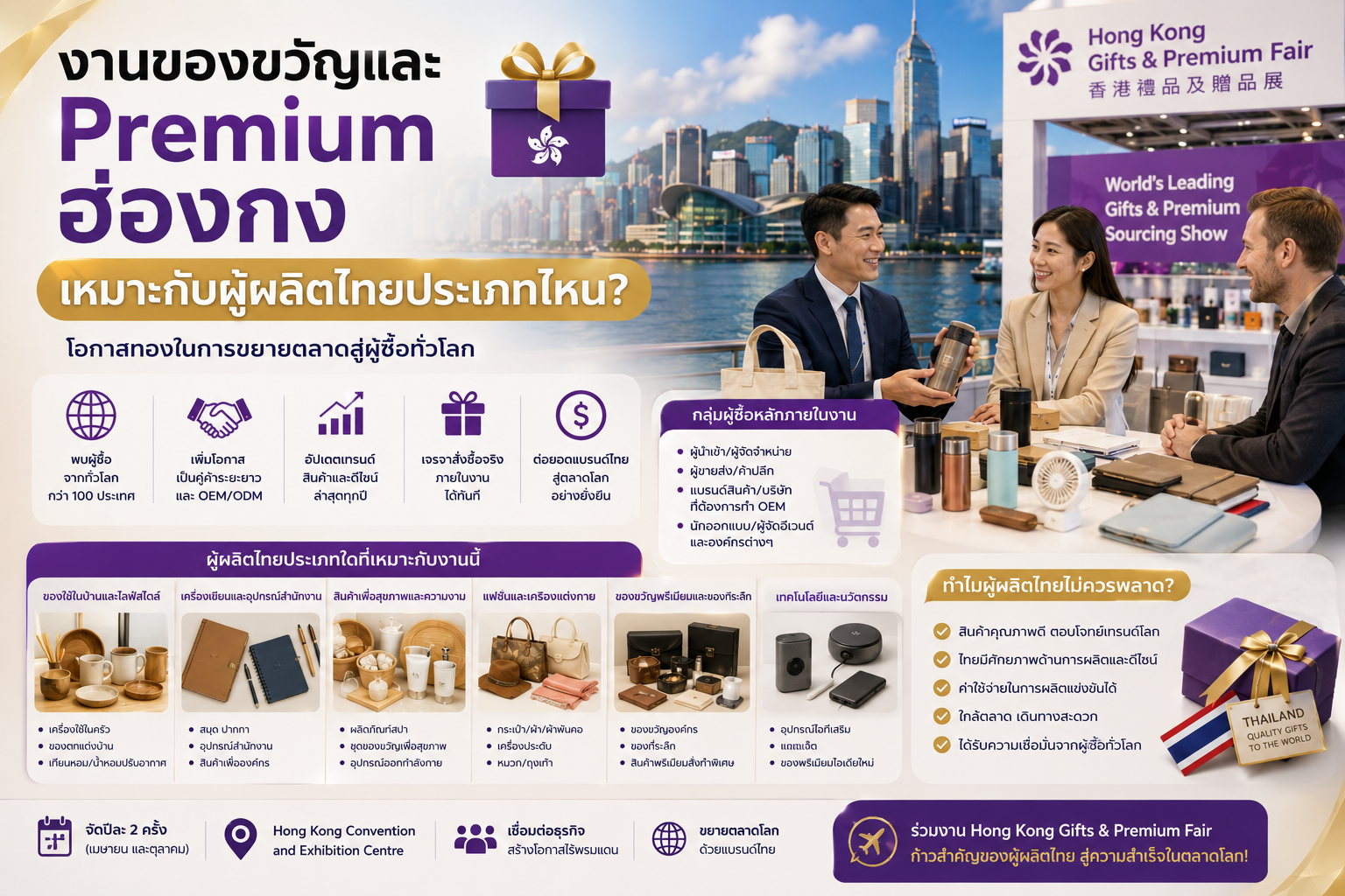 งานของขวัญและ Premium ฮ่องกง เหมาะกับผู้ผลิตไทยประเภทไหน