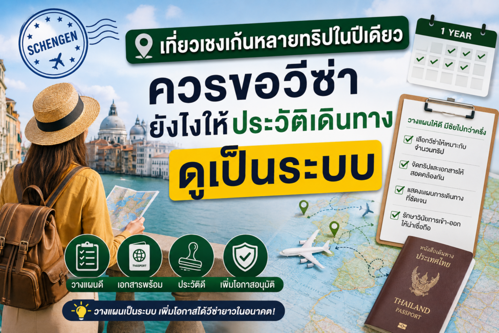 เที่ยวเชงเก้นหลายทริปในปีเดียว ควรขอวีซ่ายังไงให้ประวัติเดินทางดูเป็นระบบ