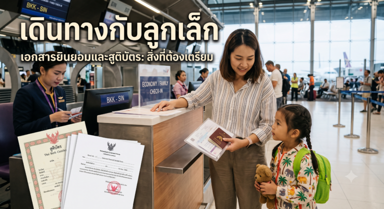 เดินทางต่างประเทศกับเด็กเล็ก ต้องเตรียมเอกสารยินยอมผู้ปกครองและสูติบัตรอย่างไร