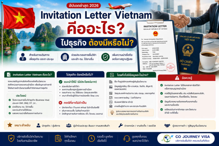 Invitation Letter Vietnam คืออะไร? ไปธุรกิจต้องมีหรือไม่