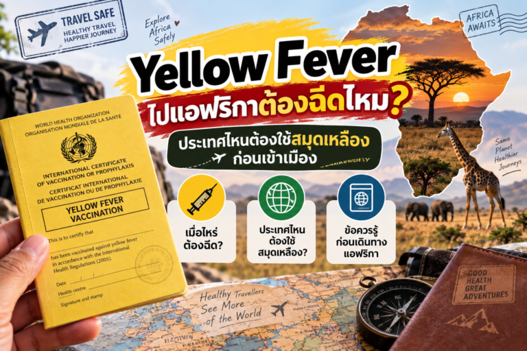 Yellow Fever ไปแอฟริกาต้องฉีดไหม? ประเทศไหนต้องใช้สมุดเหลืองก่อนเข้าเมือง