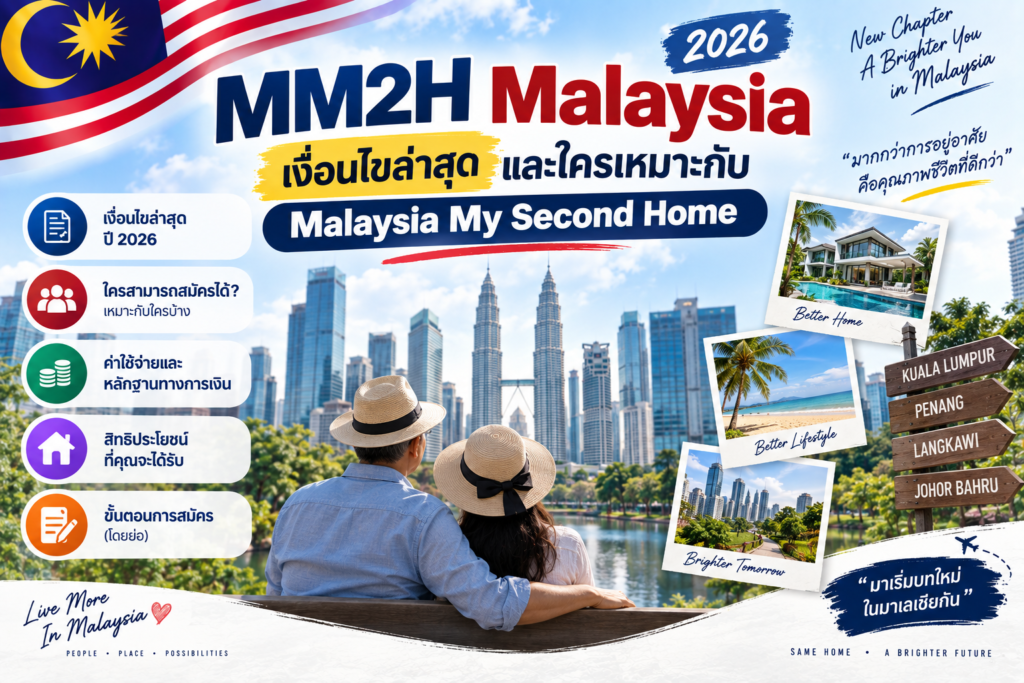 MM2H Malaysia 2026: เงื่อนไขล่าสุดและใครเหมาะกับ Malaysia My Second Home