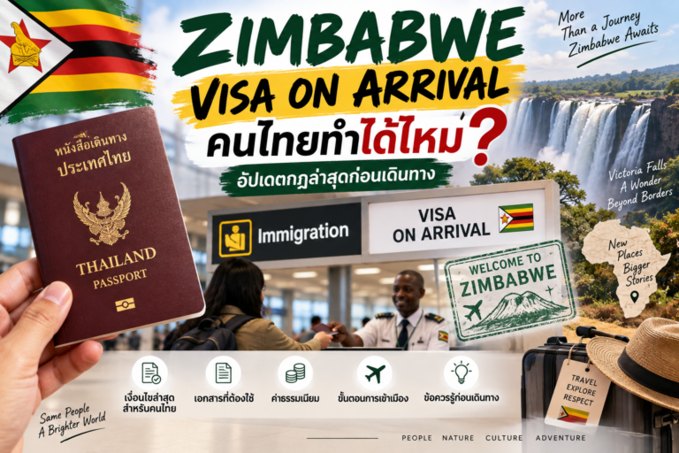 Zimbabwe Visa on Arrival คนไทยทำได้ไหม? อัปเดตกฎล่าสุดก่อนเดินทาง