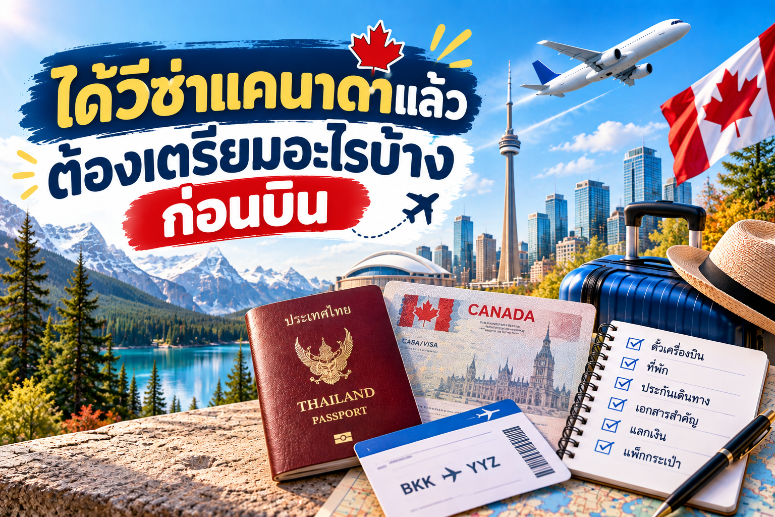 ได้วีซ่าแคนาดาแล้ว ต้องเตรียมอะไรบ้างก่อนบิน