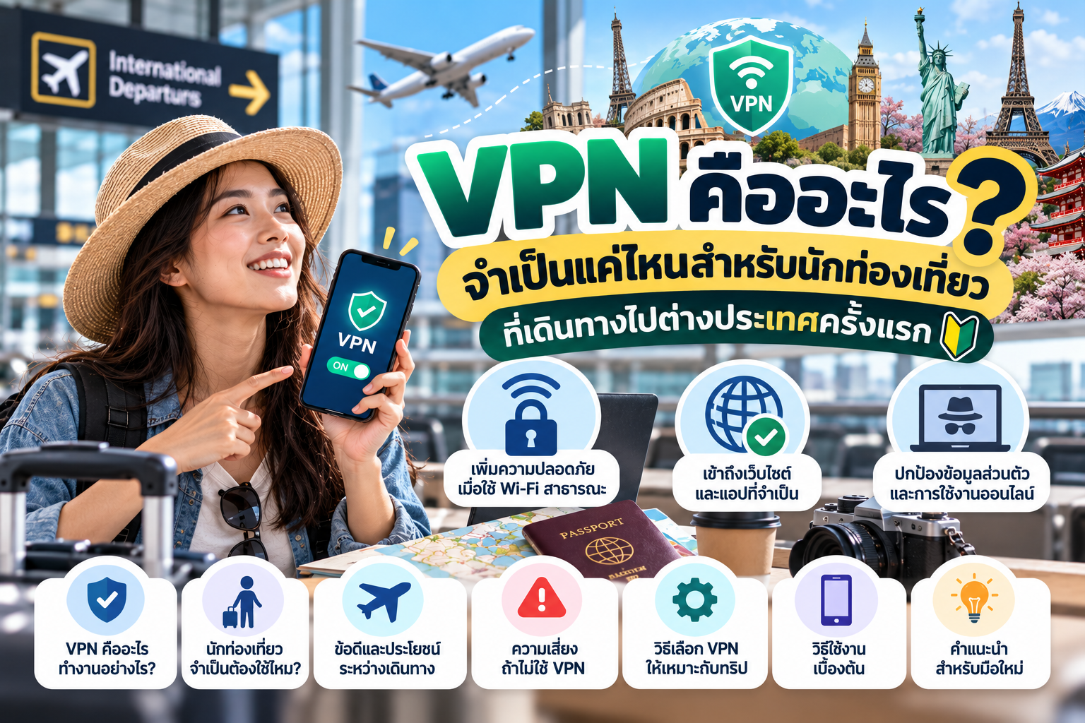 VPN คืออะไร? จำเป็นแค่ไหนสำหรับนักท่องเที่ยวที่เดินทางไปต่างประเทศครั้งแรก