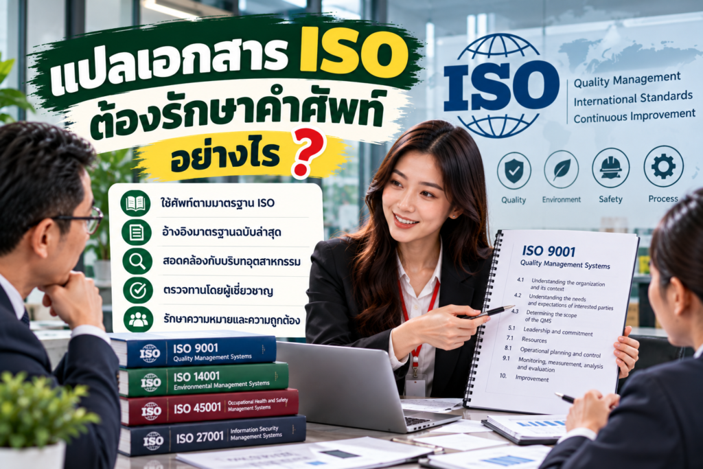 แปลเอกสาร ISO ต้องรักษาคำศัพท์อย่างไร