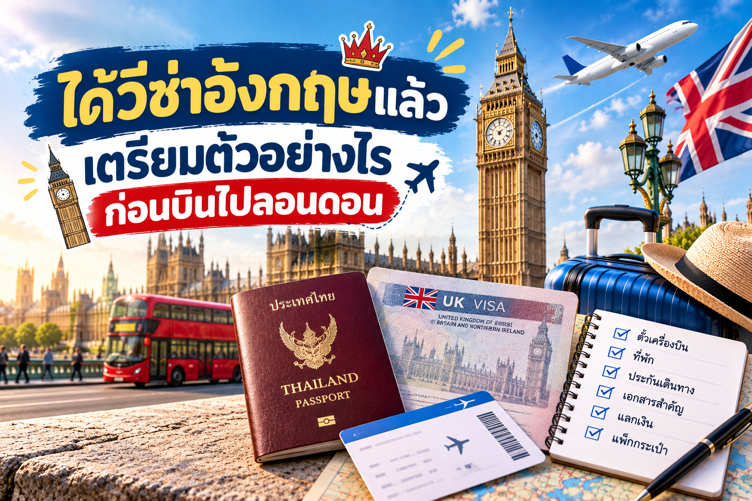 ได้วีซ่าอังกฤษแล้ว เตรียมตัวอย่างไรก่อนบินไปลอนดอน