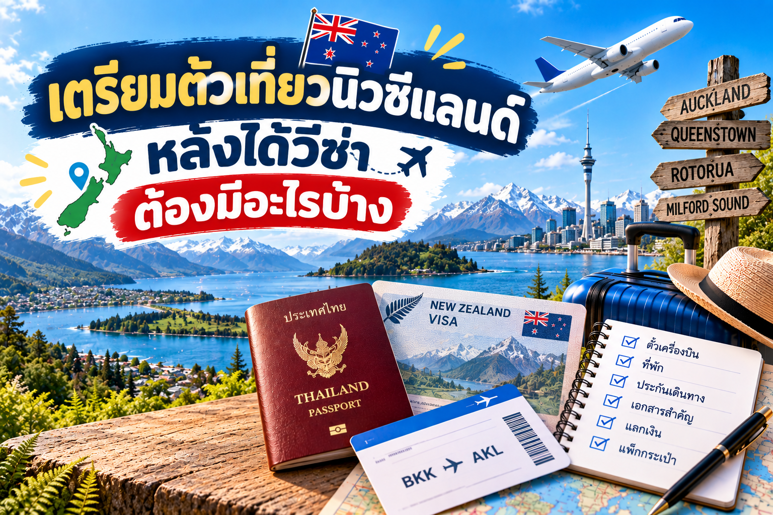 เตรียมตัวเที่ยวนิวซีแลนด์ หลังได้วีซ่า ต้องมีอะไรบ้าง
