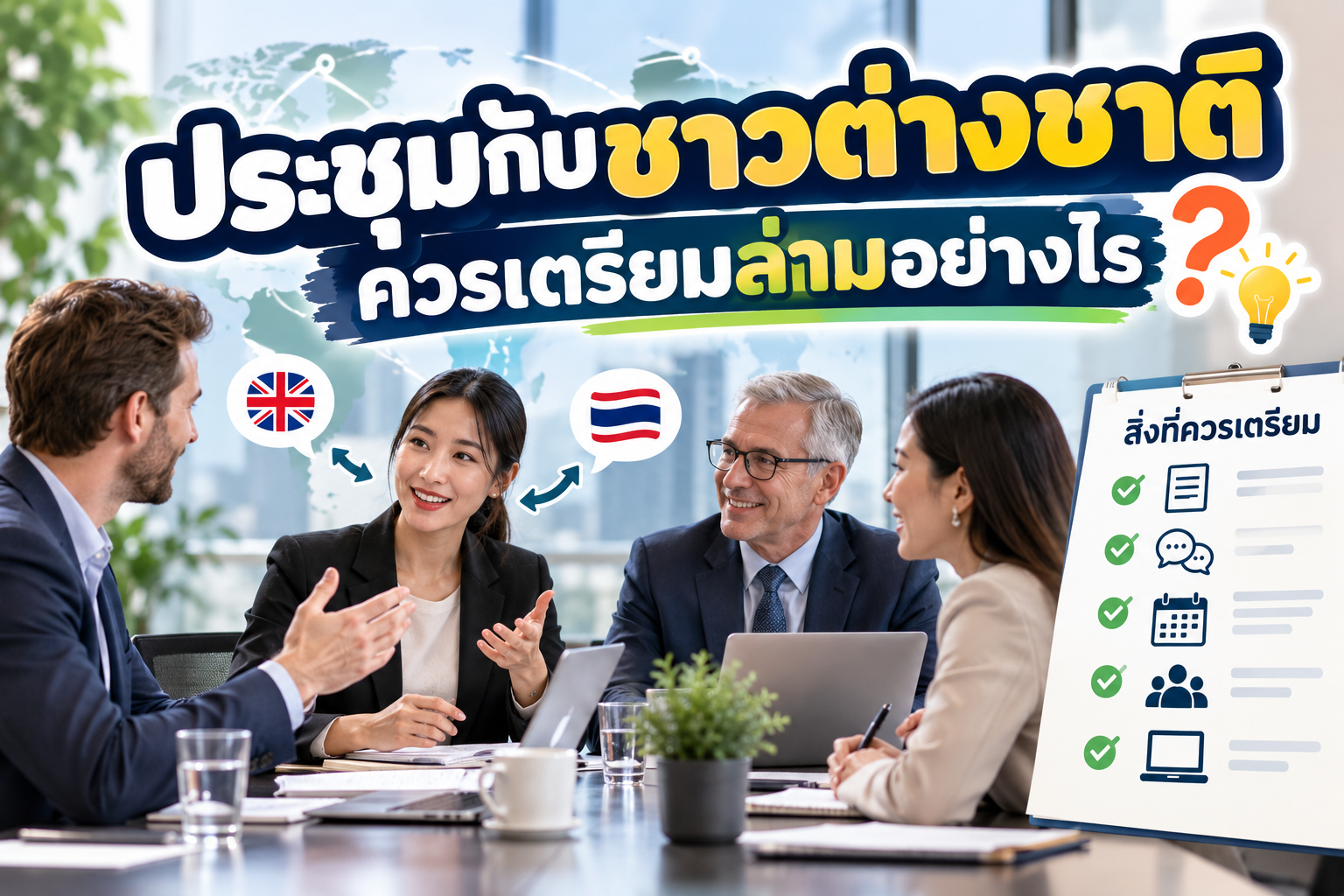 ประชุมกับชาวต่างชาติ ควรเตรียมล่ามอย่างไร