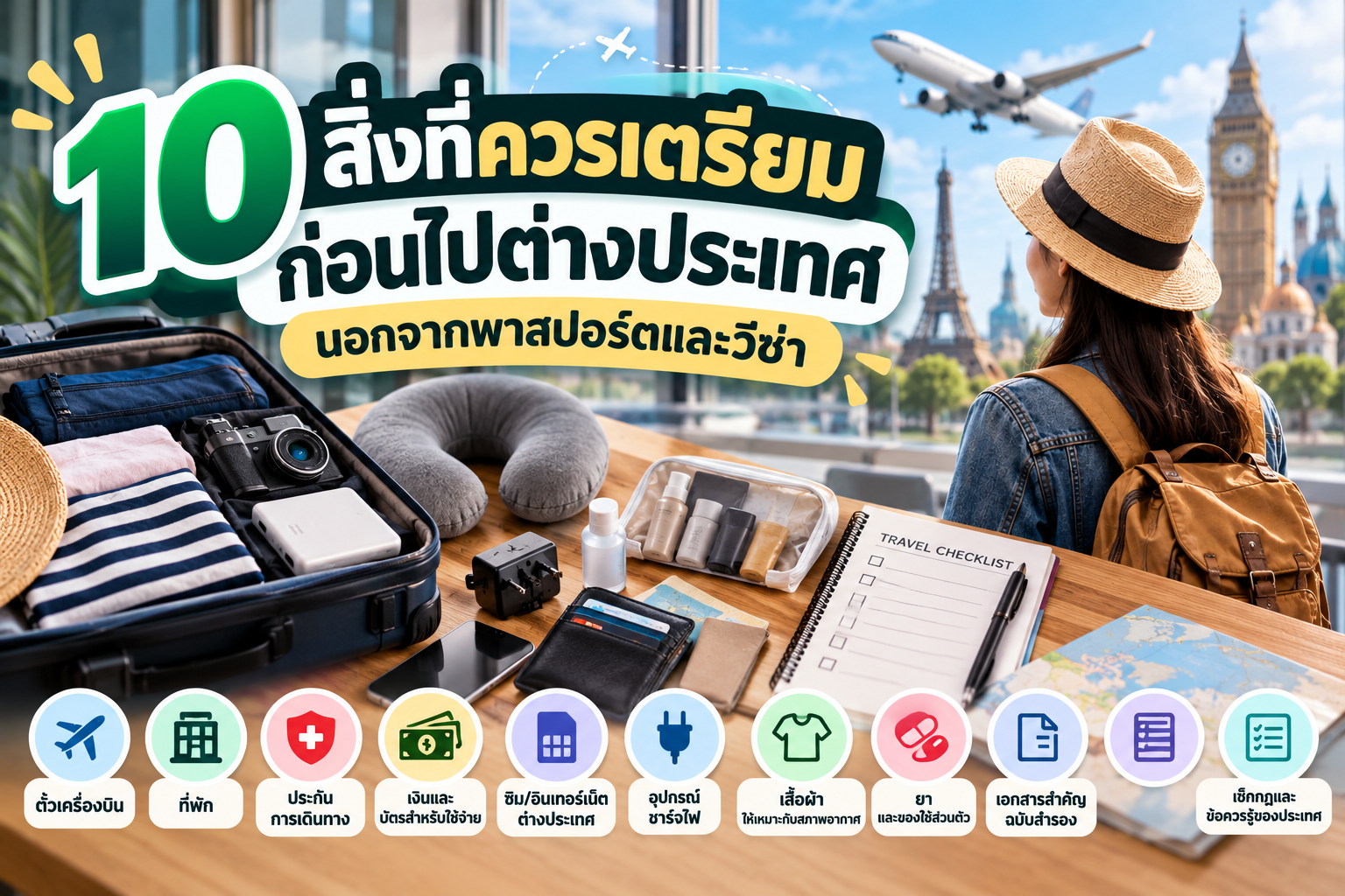 10 สิ่งที่ควรเตรียมก่อนไปต่างประเทศ นอกจากพาสปอร์ตและวีซ่า