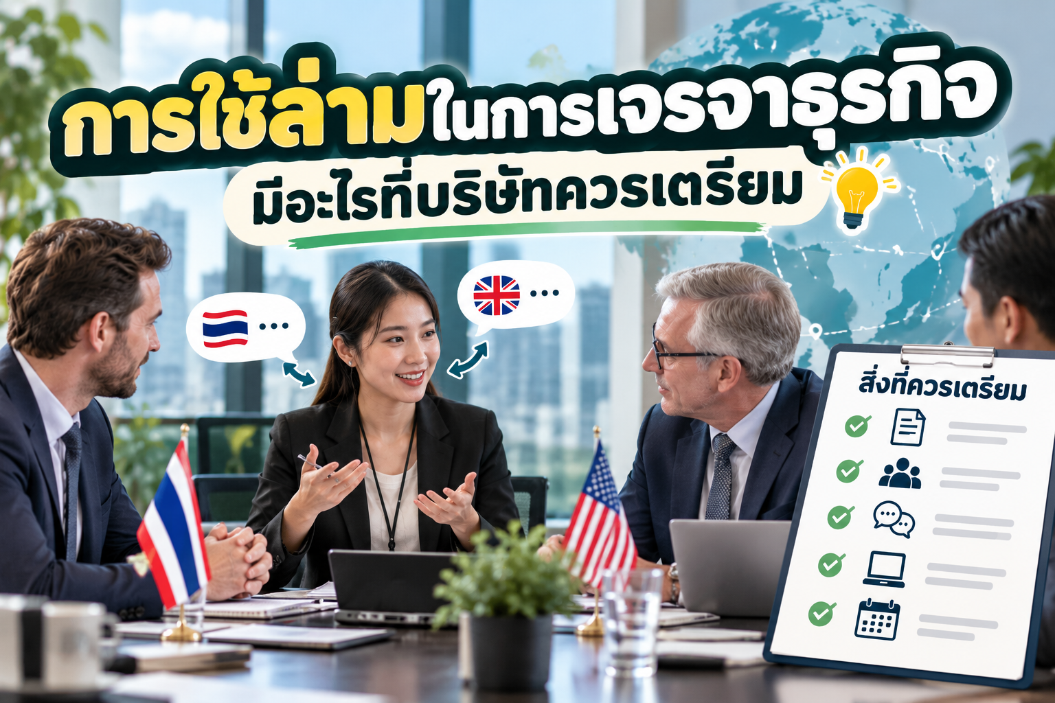 การใช้ล่ามในการเจรจาธุรกิจ มีอะไรที่บริษัทควรเตรียม