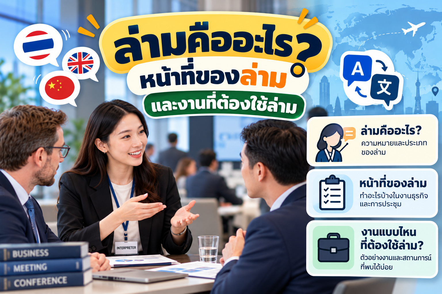ล่ามคืออะไร? หน้าที่ของล่ามและงานที่ต้องใช้ล่าม
